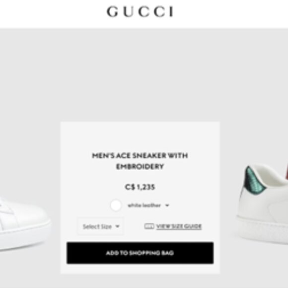 Gucci Ace Sneaker with Bee - Picture 7 of 7